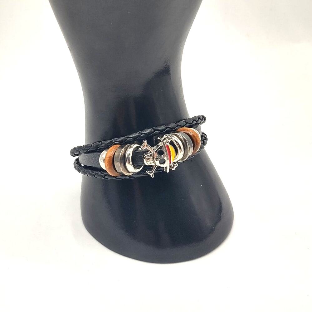 One Piece Bracelet Leather Anime Manga Pirate Juffy Cosplay fashion Birthday NEW